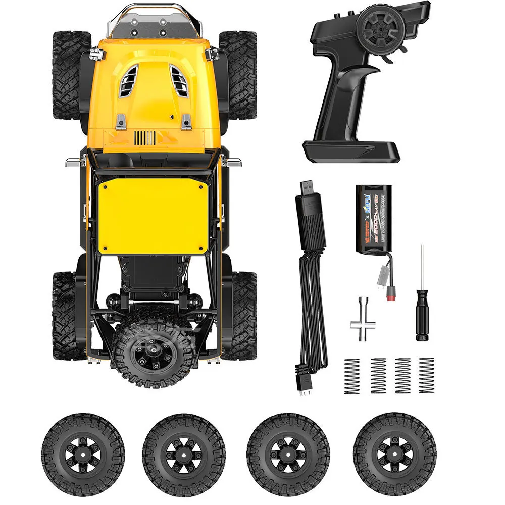 New H12Y 1:12 Scale Large Remote Control Induction Brushless RC Car Aluminum Alloy Servo Oil Impact LED Light Model Toy - Image 2