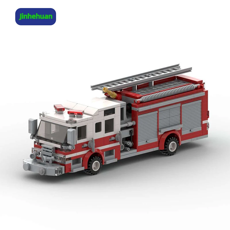 2025 NEW XS Models Fire Trucks City Car Building Block Sets for Kids Abs Brick Plastic Truck Toy Game Moc Vehicles Children - Image 7