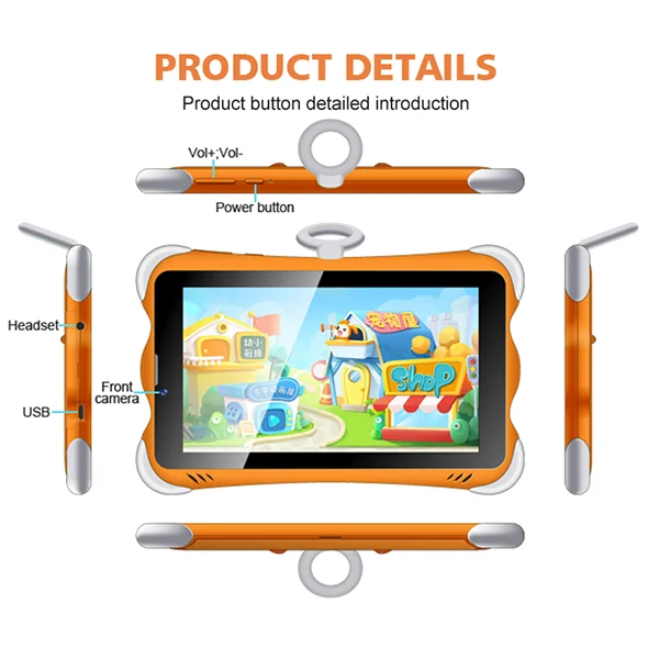 Android 10 Learning Tablets for Kids 7 Inch 3G Phone Calling 2gb Ram 16gb Rom Educational Tablets with Education Apps - Image 3