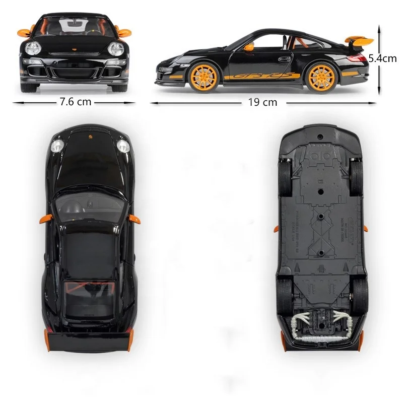 WELLY 1:24 Scale Diecast Model Cars GT3 RS Sports Car Model Alloy Car Model Collection Decoration for Kids Gifts - Image 4