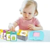 Educational Toys Talking Flashcards Learning Toys for Toddlers Montessori Toys Flash Cards for Age 2 3 4 5 6 - Blue & Pink