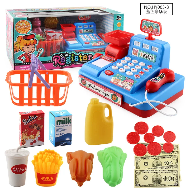 Factory Other Puzzle Simulation Scan Play House Light Music Supermarket Market Cash Register Toy - Image 7