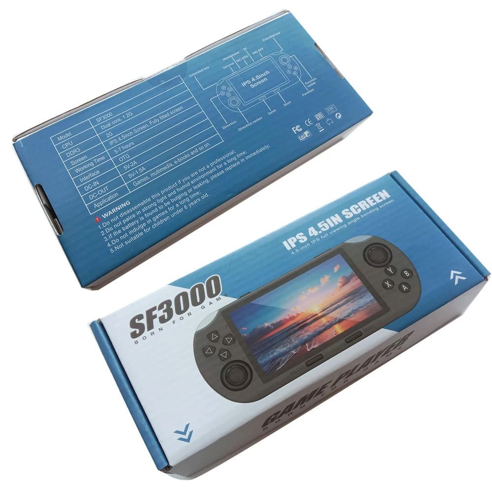 SF3000 Retro Handheld Video Game Console Linux System 4.5 Inch 854*480 IPS Screen 3000mAh Portable Pocket Video Player Game PS1 - Image 4