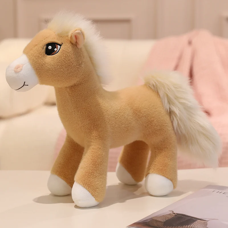 Soft Stuffed Animal Horse Toy Adorable Horse Stuffed Animal Cuddly Horse Plush Toy Gifts for Kids - Image 8