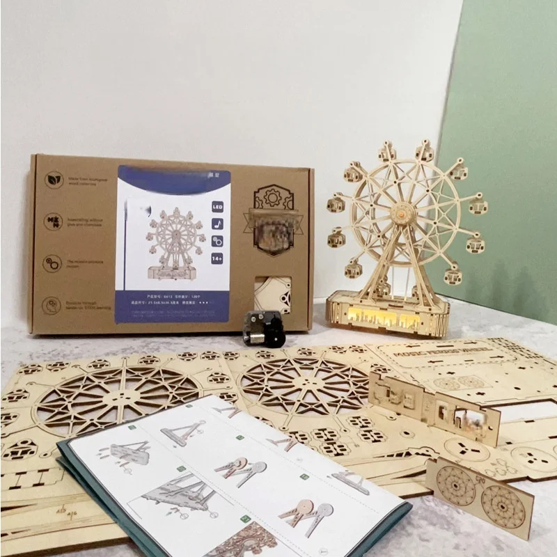 Eco-Friendly DIY Building Blocks Educational Montessori Puzzle Toy for Toddlers Wood Baby Gift - Image 5