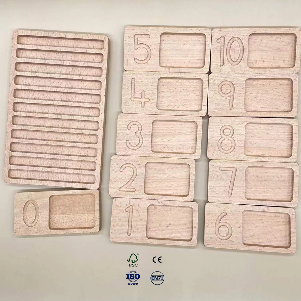 Wooden Ladybug Educational Toy Solid Wood Ladybug Toy Montessori Teaching AIDS Digital Toys Hand-eye Coordination - Image 8