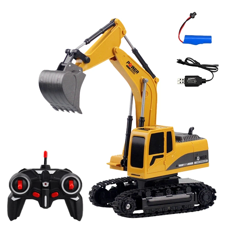 1 20 Kids RC Excavator 2.4GHz 11CH RC Construction Truck Engineering Vehicles Educational Toys with Light Music - Image 13