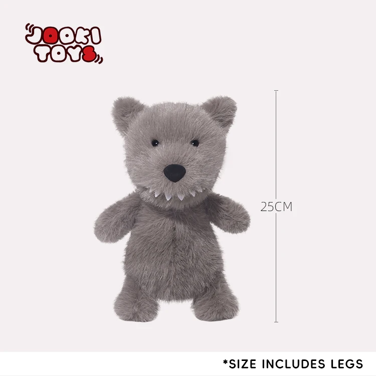 Jooki tiny Wolf Doll Plush Toy - Soft Stuffed Animal for Kids Sits 25 cm Tall Large quantities can be inquired for discounts - Image 5