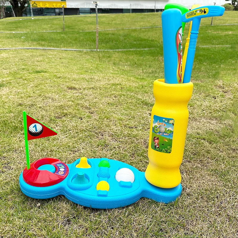 Mini Golf Toy Set Kids Outdoor Sports Games Boys Girls Plastic Mini Golf Club Sports Ball Parent-Child Interaction Indoor Sports - Image 2