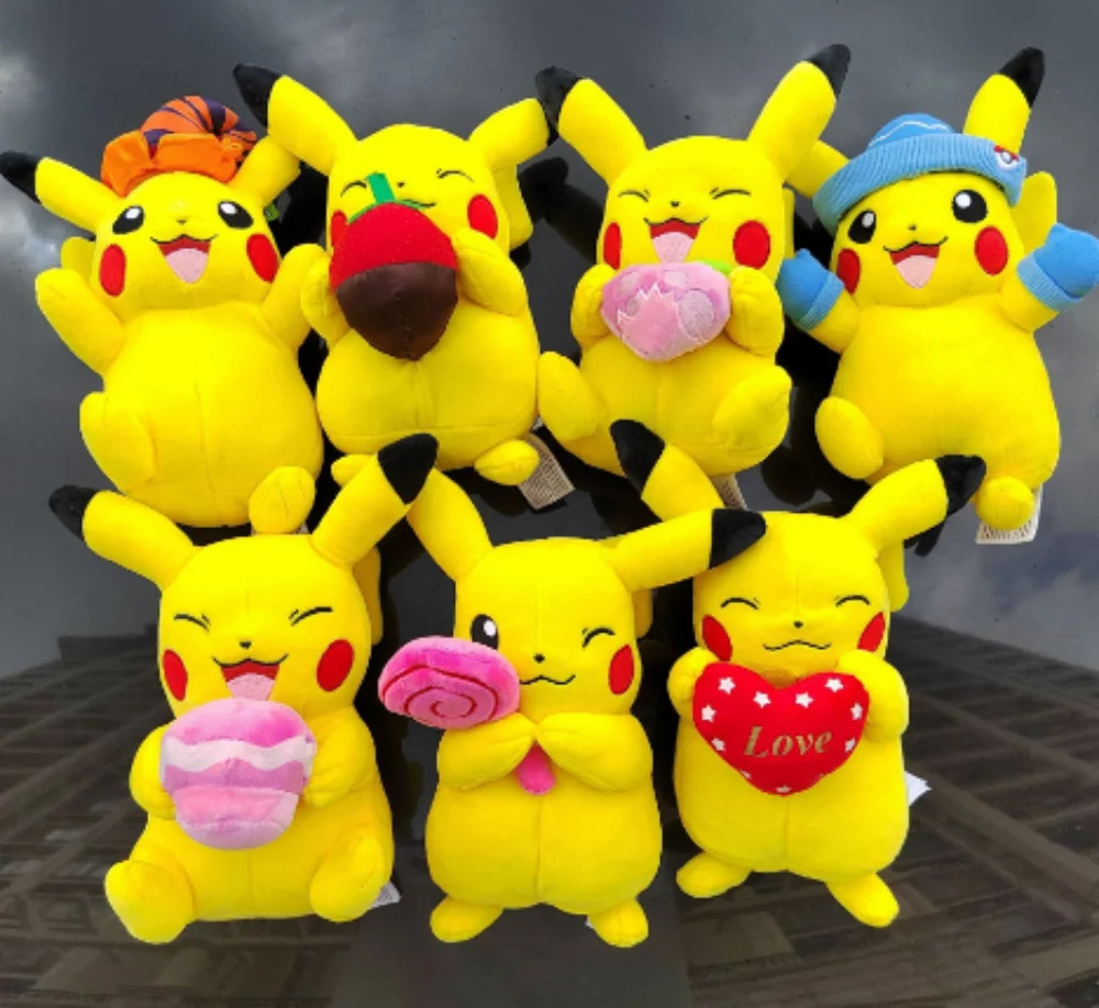 Creative Unisex Kawaii Pikachu Cartoon Cosplay Pumpkin Soft Christmas Halloween Toys Super Soft Plush Stuffed PP Cotton Unisex - Image 16