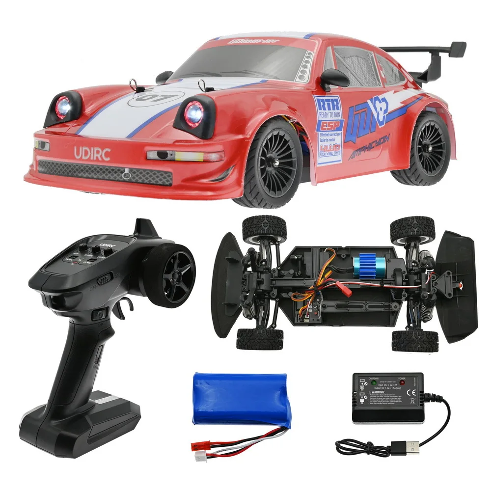 High Quality 1/16 70km/h Scale 4WD Electric High Speed LED Light Remote Control Drift RC Racing Car Toy - Image 26