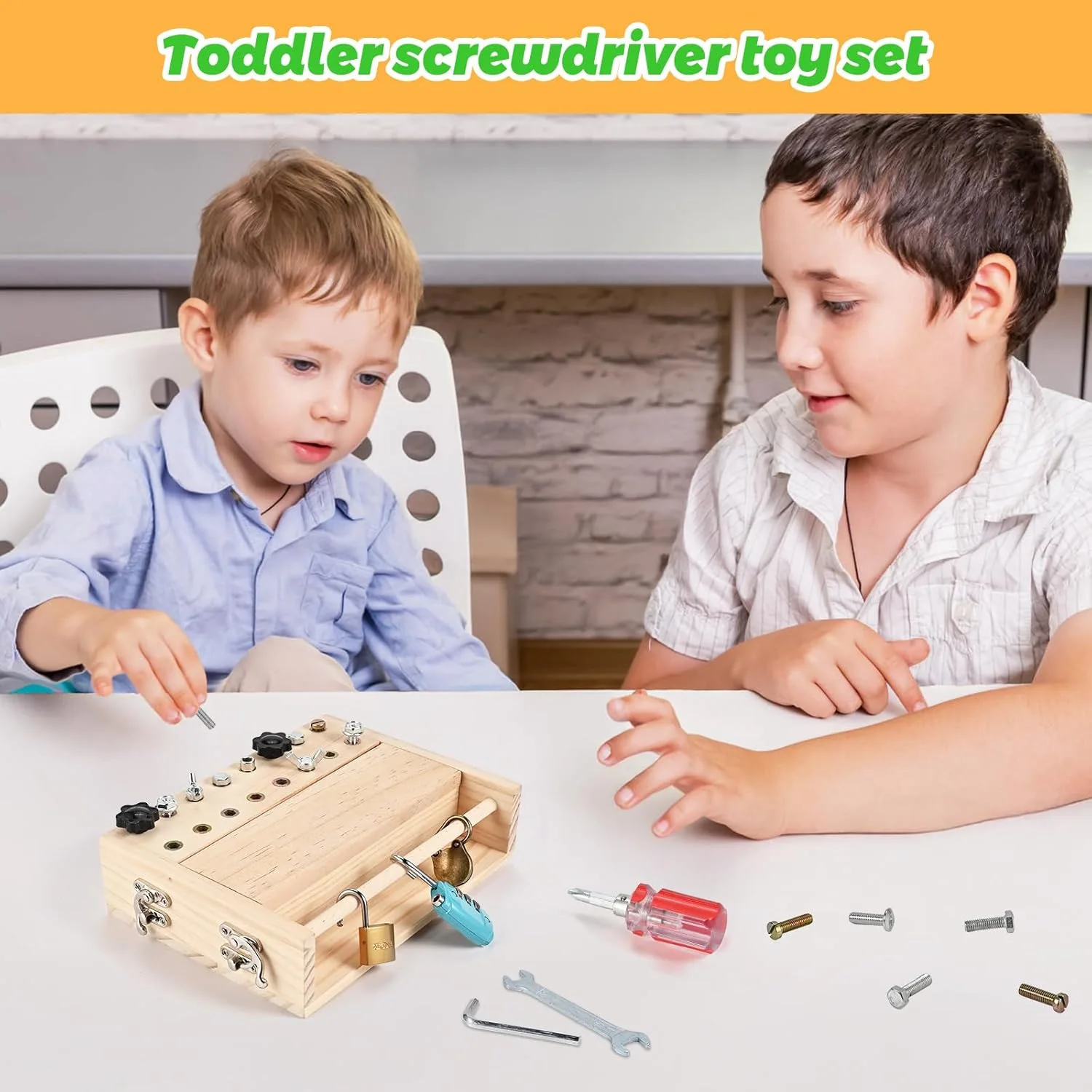 Montessori Children's Educational Screwdriver Set Disassembly & Assembly Toy Combination Tool Learning Sensory Detachable - Image 3