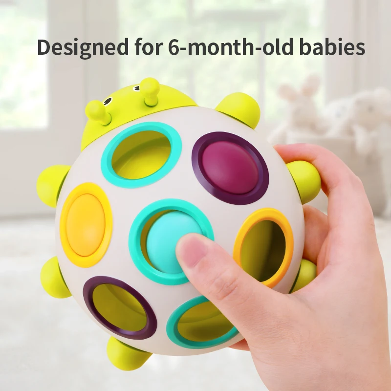 Montessori Baby Toys Educational Press Fingernail Bug Children Games Interactive Early Education Toys for Toddler - Image 3