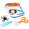 Kids Bug Viewer Insect Box Magnifier Observer Kit Insect Catcher Cage Nature Exploration Tools Kid Learning Development Toy Set
