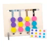 Montessori Color Match Maze Game Four-color Fruit Wooden Matching Logic Game Two Sides Mathematics Educational Toys for Children