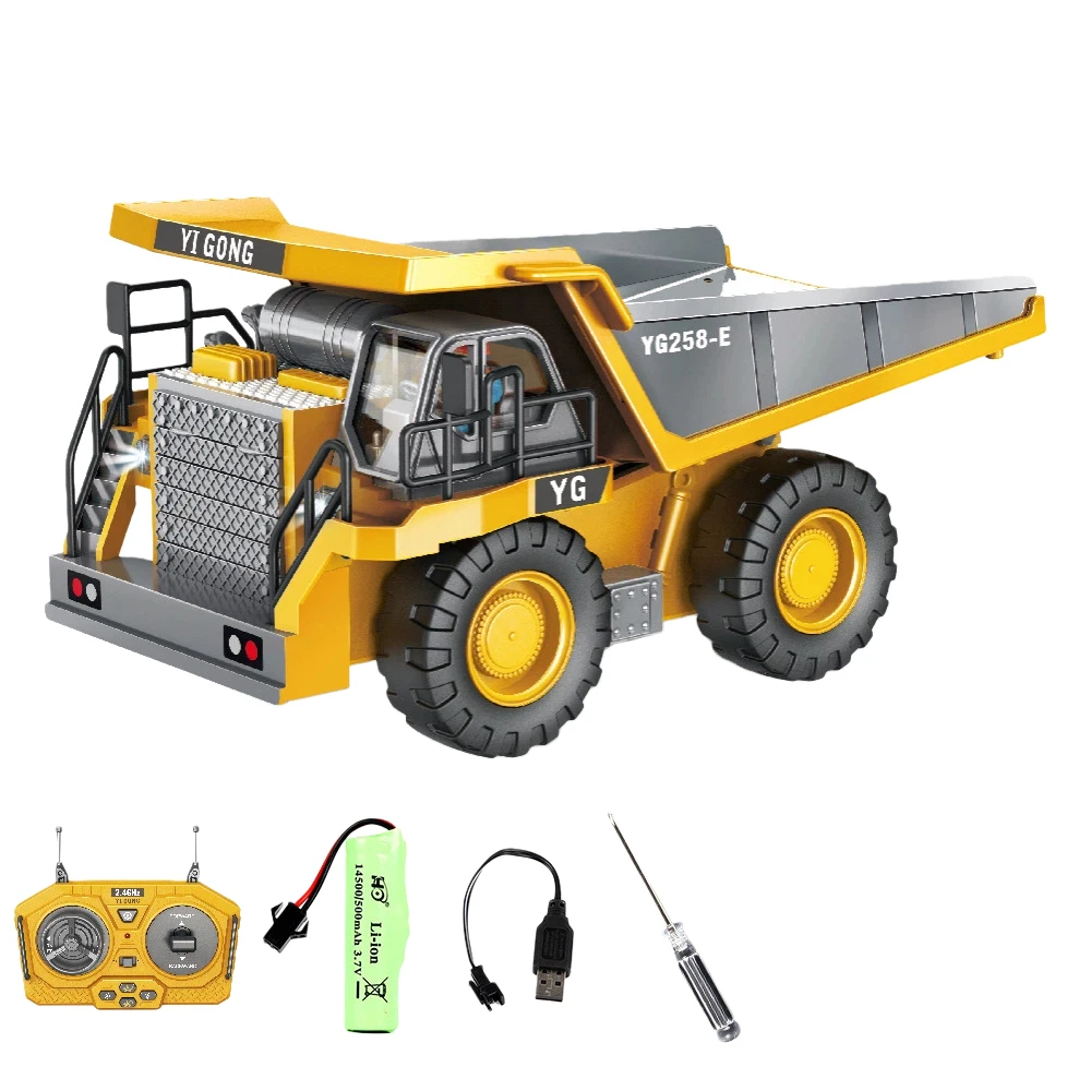 1 20 Kids RC Excavator 2.4GHz 11CH RC Construction Truck Engineering Vehicles Educational Toys with Light Music - Image 11