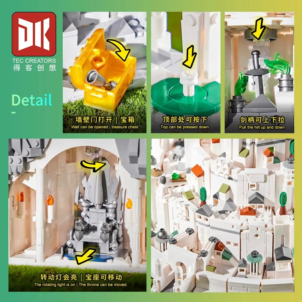 Deke Creative 7072 Baicheng (Imperial Capital) DIY Construction Toy Educational Building Blocks Animal Anime for Children - Image 5