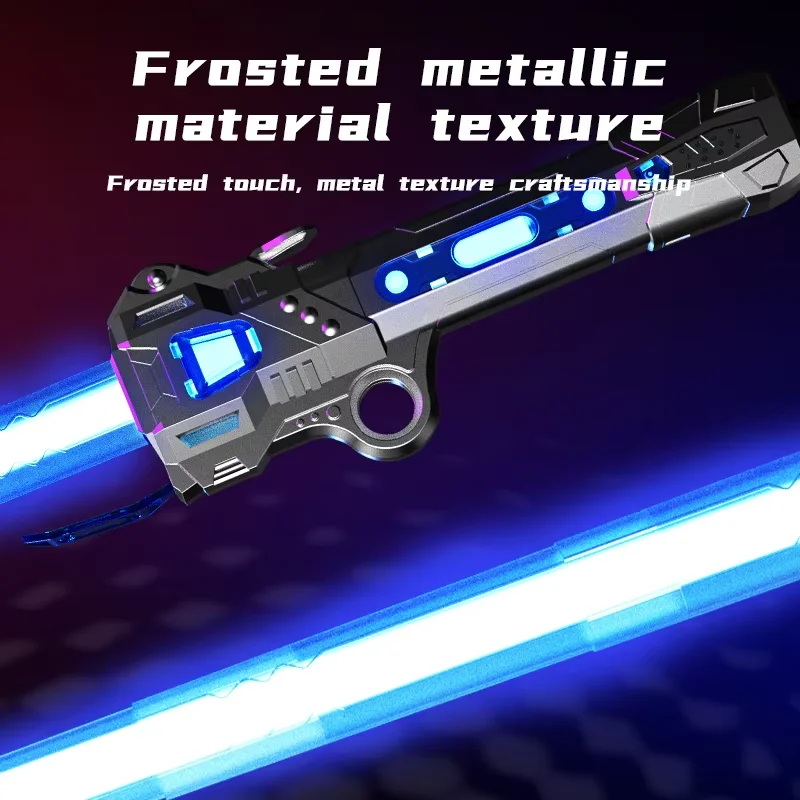 Unisex Children's Simulation Laser Sword Retractable Plastic LED Flashing Knife Planet Toys with Sound for Boys Gift - Image 4