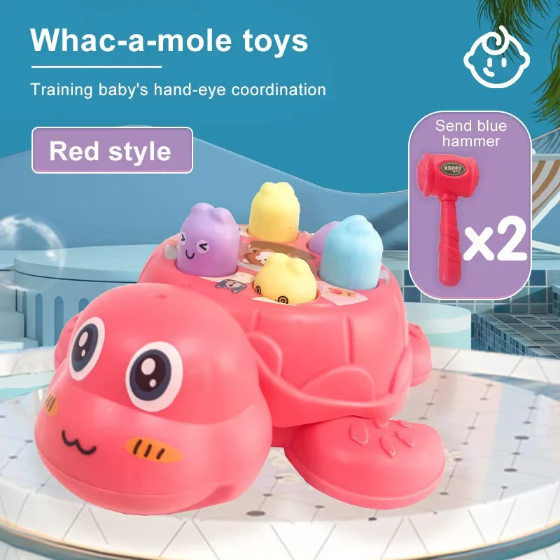 Montessori Toys Decompression Early Educational Children Plastic Cartoon Cute Turtle Finger Whack-A-Mole Toy for Kids Pounding - Image 10