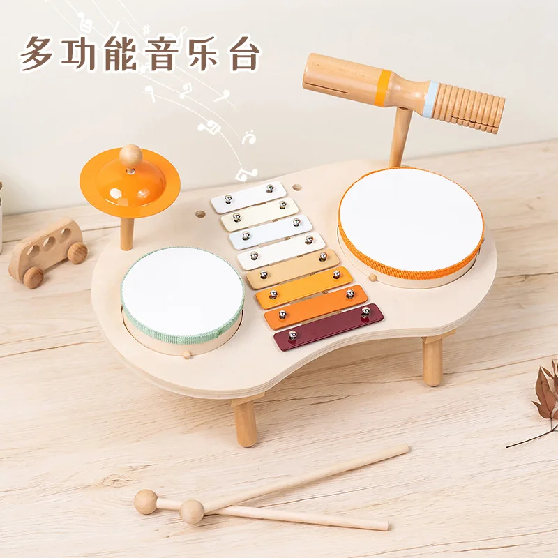 Montessori Wooden Musical Instrument Set Percussion Educational Toys for Kids - Image 2