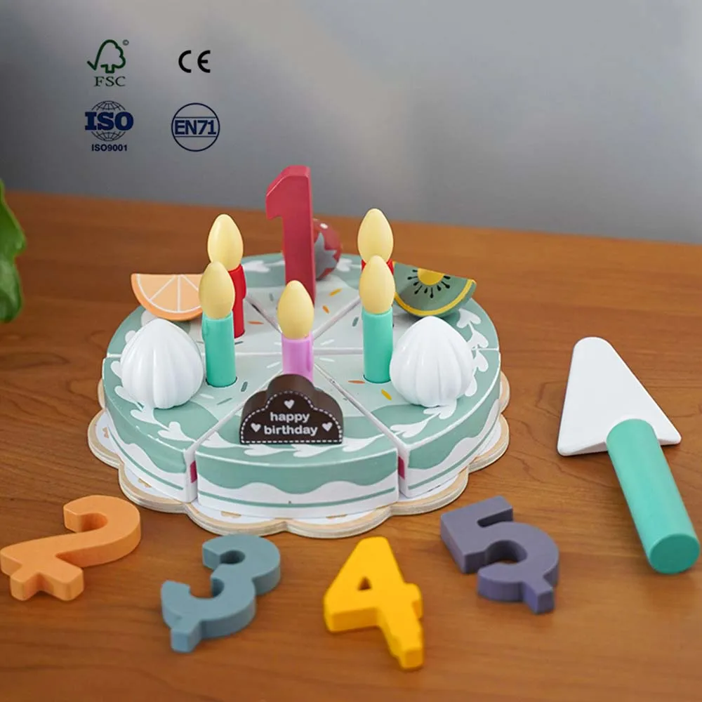 Children's Simulation Dessert Shop Ice Cream Ice Cream Tea Set Sales Shop Boys and Girls Play Home Wooden Toys - Image 14