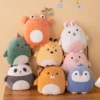 Hot Sell Children's 40cm Cartoon Three-dimensional Animal Cushion  Plush Pillow Toy Small Birthday Gift for Boy and Girls