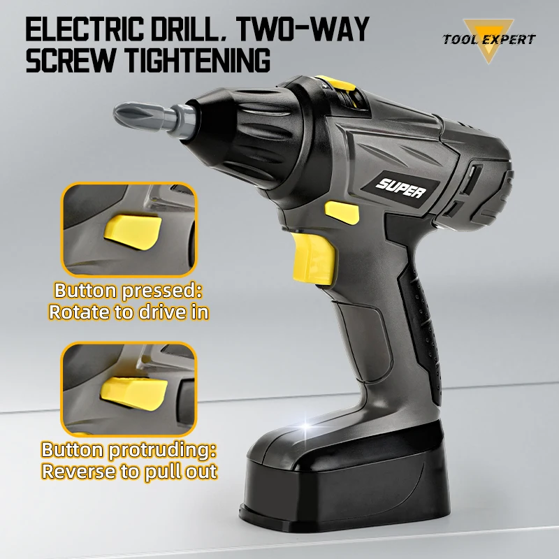 KYK Hot Sale Plastic Pretend Play Set Toy for Kids Electric Toy Tool Set Engineer Tool Play Set Toy for Boy - Image 5