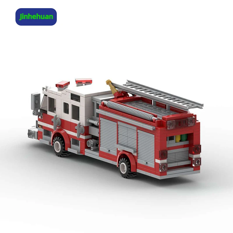 2025 NEW XS Models Fire Trucks City Car Building Block Sets for Kids Abs Brick Plastic Truck Toy Game Moc Vehicles Children - Image 2