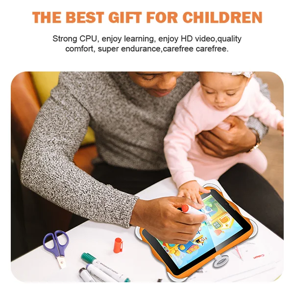 Android 10 Learning Tablets for Kids 7 Inch 3G Phone Calling 2gb Ram 16gb Rom Educational Tablets with Education Apps - Image 2