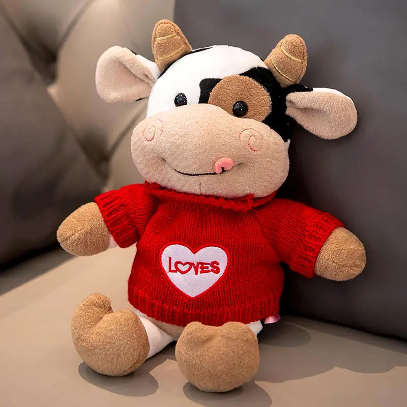 Manufacturers Wholesales Animal Stuffed Toys Custom Spotted Cow Cute Doll for Girlfriend Birthday Gift - Image 10