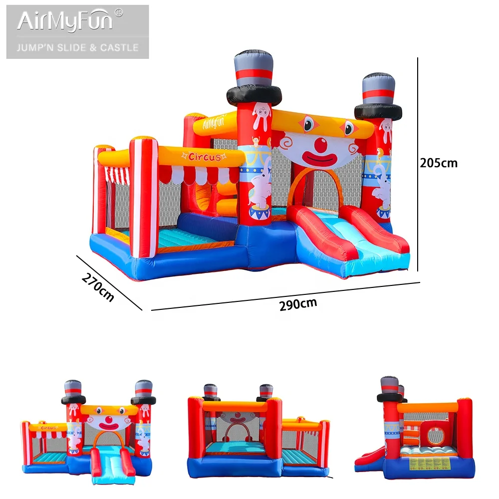 AirMyFun Clown Bounce House Playground Jumping Slide Bouncer Combo Bouncy Castle Inflatable for Sale - Image 2