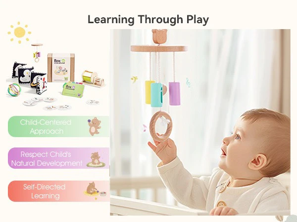 Montessori Box 7 Pcs Set bed ring bell learning toy explorer play kit 7 in 1 kit - Image 5