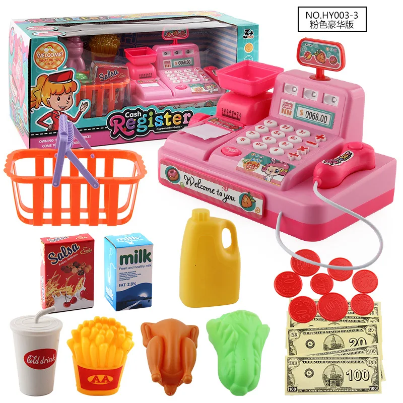 Factory Other Puzzle Simulation Scan Play House Light Music Supermarket Market Cash Register Toy - Image 10