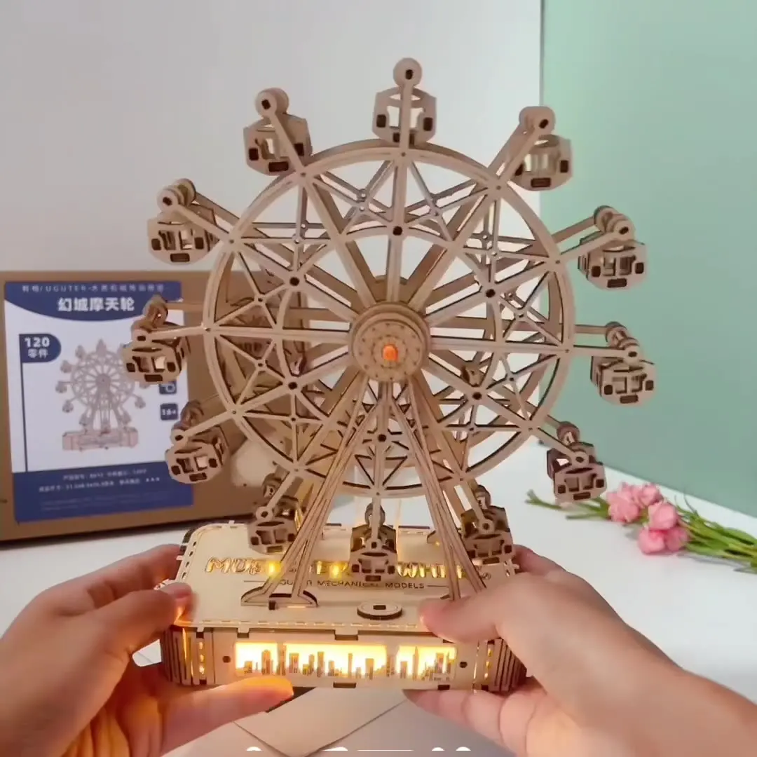 Eco-Friendly DIY Building Blocks Educational Montessori Puzzle Toy for Toddlers Wood Baby Gift - Image 3