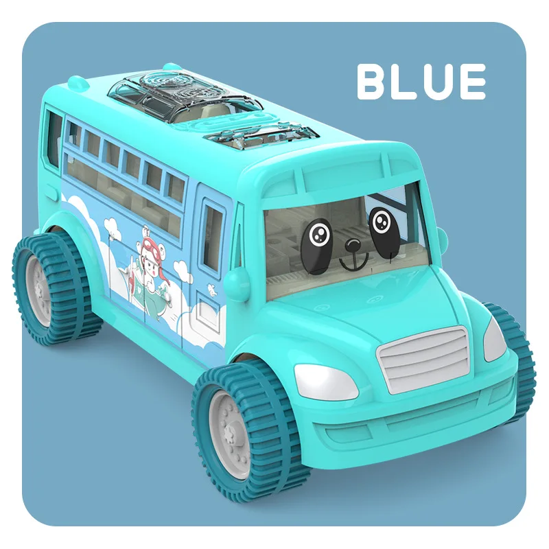 Wholesale Universal Dazzling Light Music Cartoon Simulation Baby Car School Model Electric Toy Bus - Image 8