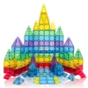 Shinlecobe Magnetic Toys Magnetic Tiles 48pcs Set for Age 3+ Building Blocks for Kids STEM Education Toy Gift for Boys and Girls