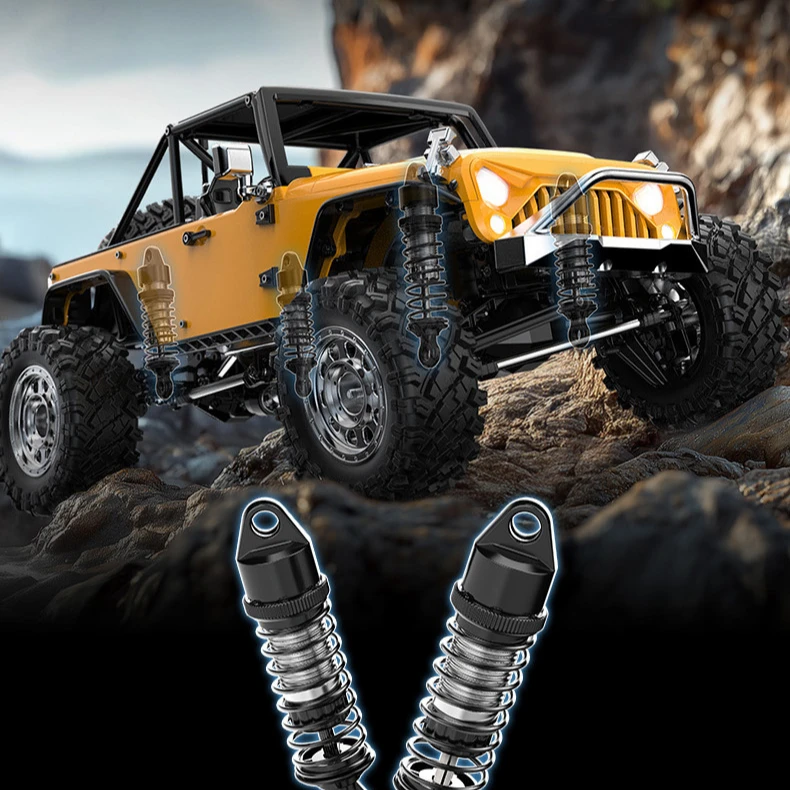 New H12Y 1:12 Scale Large Remote Control Induction Brushless RC Car Aluminum Alloy Servo Oil Impact LED Light Model Toy - Image 4