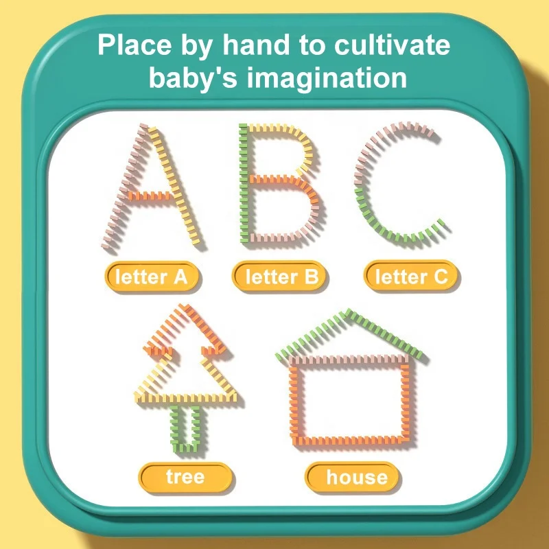 Domino Tokens Mexicain Kids Toys Electric Little Train Domino Building Block Toy Kids STEM Building Montessori Toys - Image 5