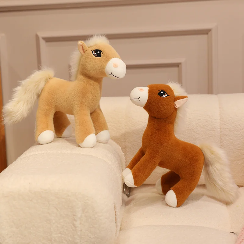 Soft Stuffed Animal Horse Toy Adorable Horse Stuffed Animal Cuddly Horse Plush Toy Gifts for Kids - Image 5