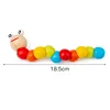 Kids Montessori Cartoon Animal Educational Wooden Beaded Geometry Digital Clock Puzzles Gadgets Matching Clock Toy - Image 17