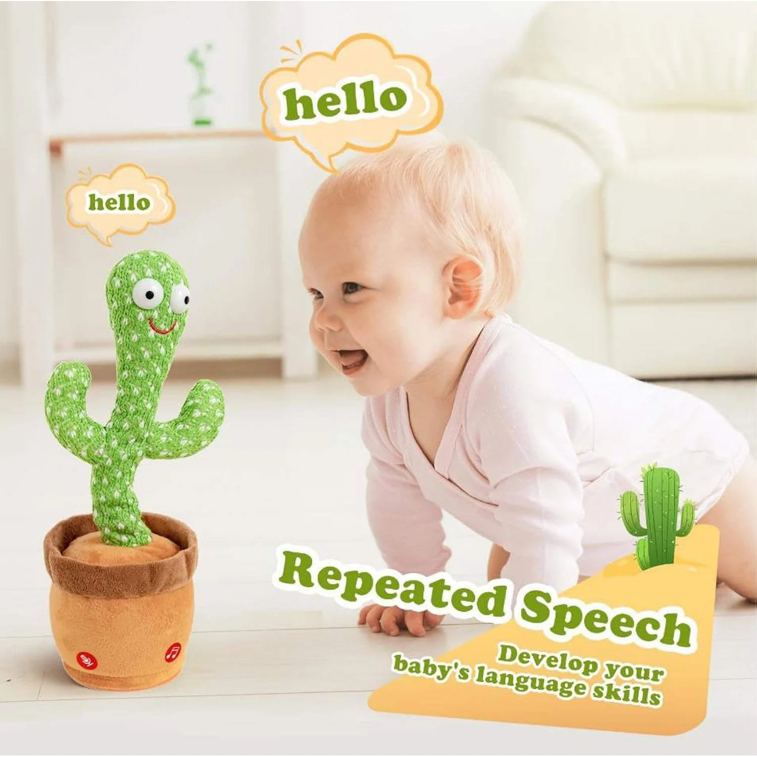Talking Cactus Plush Toy - Image 4
