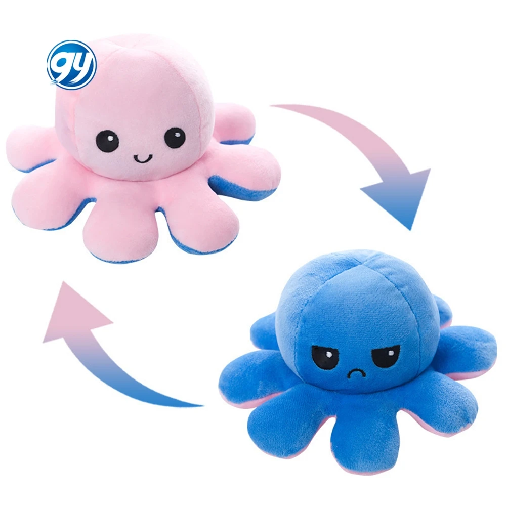 Hot Selling Colorful Giant Octopus Plush Toy 20cm Reversible Octopus Plush Pillow - Image 5
