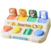 Children Animal Peek-a-boo Machine Game Early Learning Cognitive Exercise Toys Baby Finger Flexible Safety Pop-up Switch Box