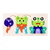 Wooden 3D Animal Dinosaur Frog Chick Growth Jigsaw Puzzle Montessori Cognitive Enlightenment Educational Learning Toys for Kids - Image 7