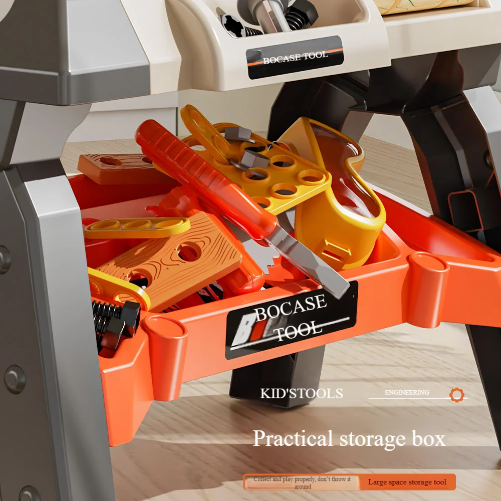 Educational Pretend Play Tools Set for Boys Electric Drill Repair Platform Assembly Screws for Play Learning Toys for Baby Boys - Image 4