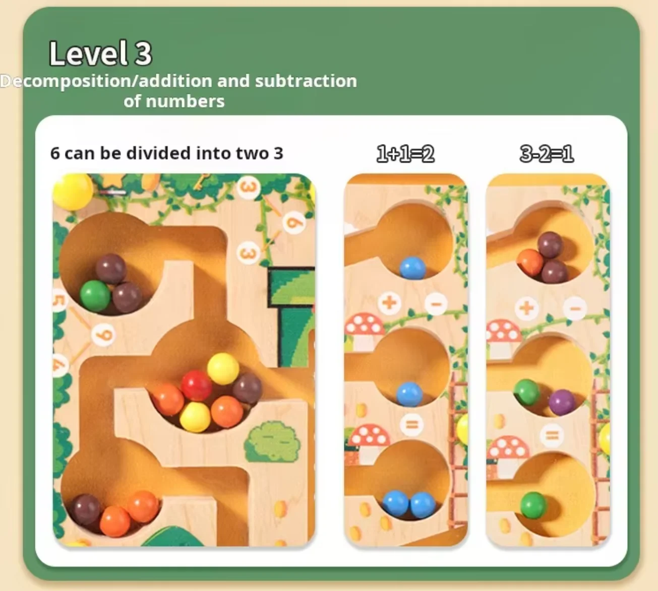 Wooden Color and Number Maze Preschool Learning Puzzle Board Wooden Montessori Toys Early Childhood Educational Toys - Image 6