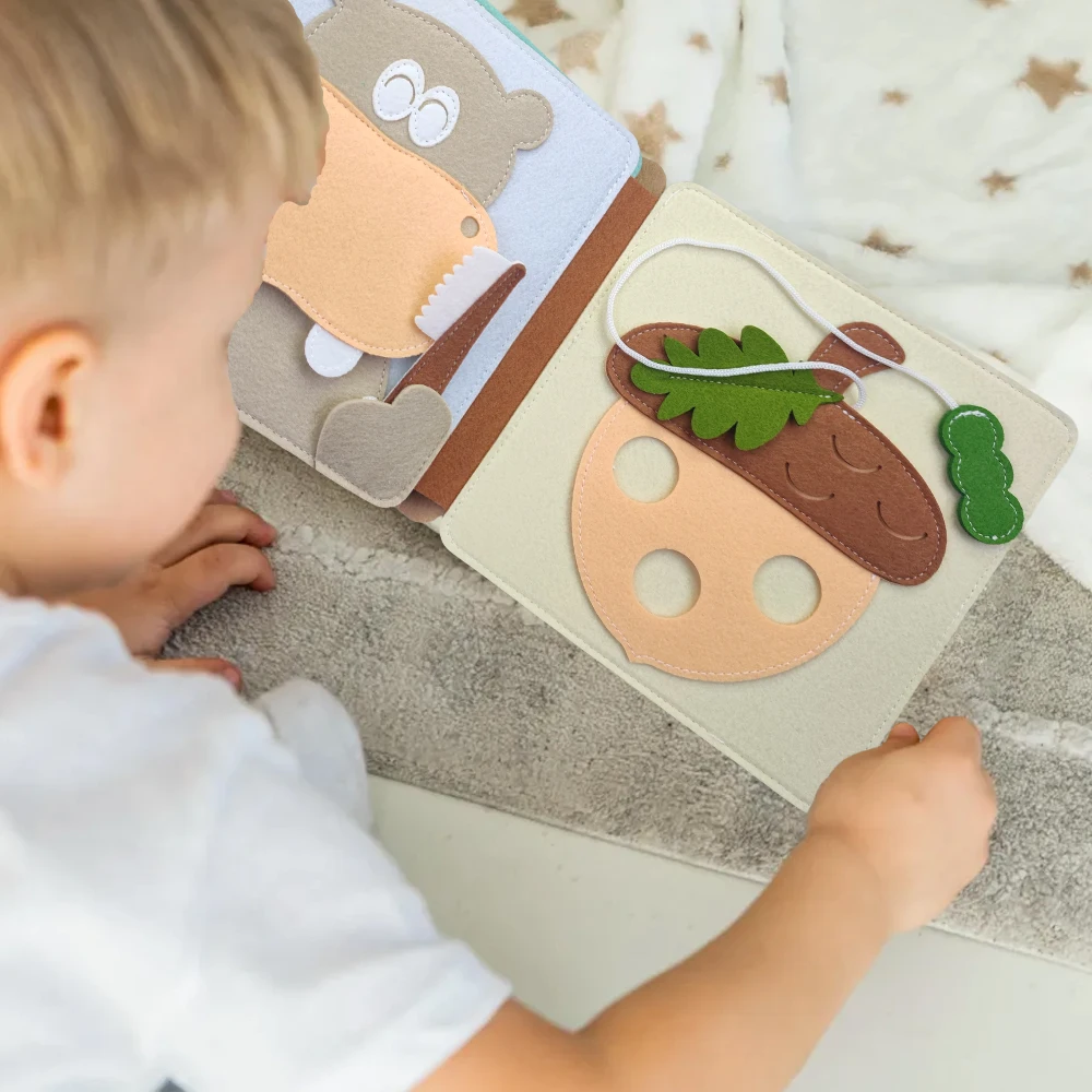 Preschool Montessori Educational Learning Toys Soft Activity Books for Babies Felt Activity Busy Book Quiet Book for Toddlers - Image 5