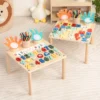 Multifunction Educational Table Alphabet Felt Finger Manipulatives Montessori Toys for 3 4 5 Year Old Sorting Stacking Toys