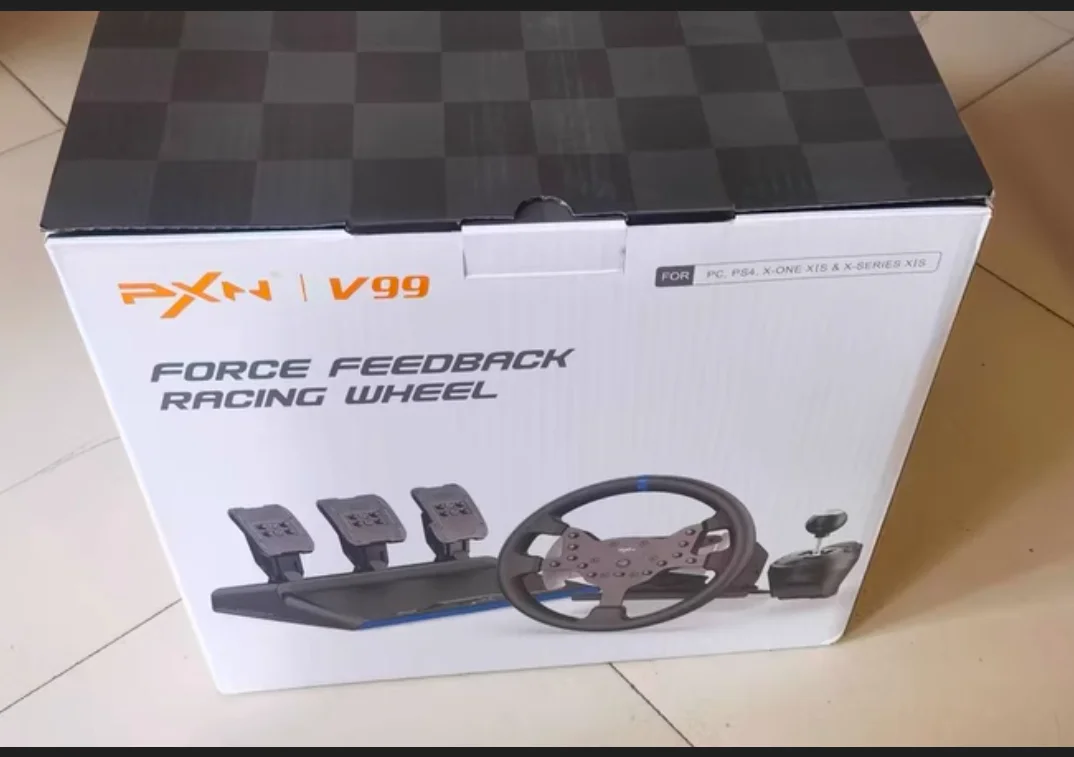 PXN-V99 Force Feedback Racing Game Steering Wheel Simulator Compatible With PC/PS4/xboxone/series Steering Wheel Games - Image 2