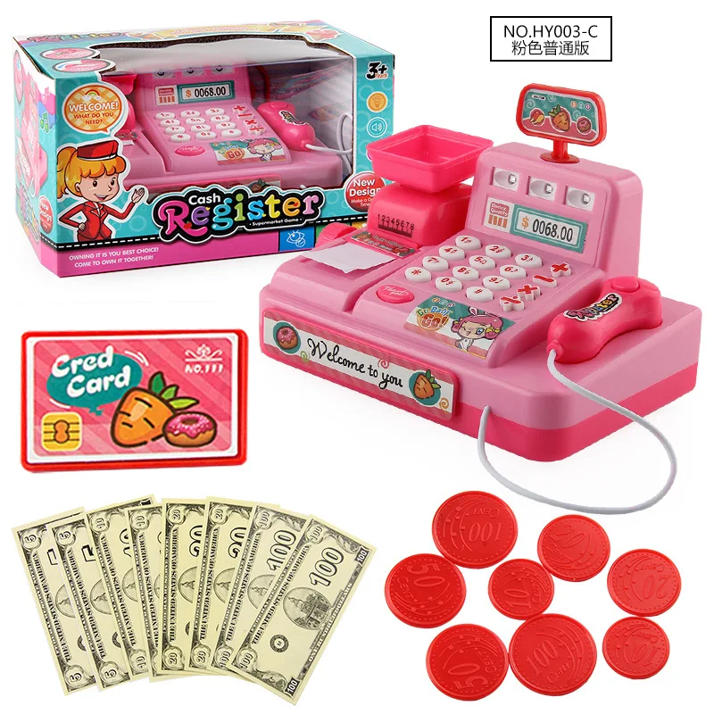 Factory Other Puzzle Simulation Scan Play House Light Music Supermarket Market Cash Register Toy - Image 3